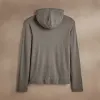 Vintage French Terry Zip Up Hoodie - Coyote Pigment sold by James Perse