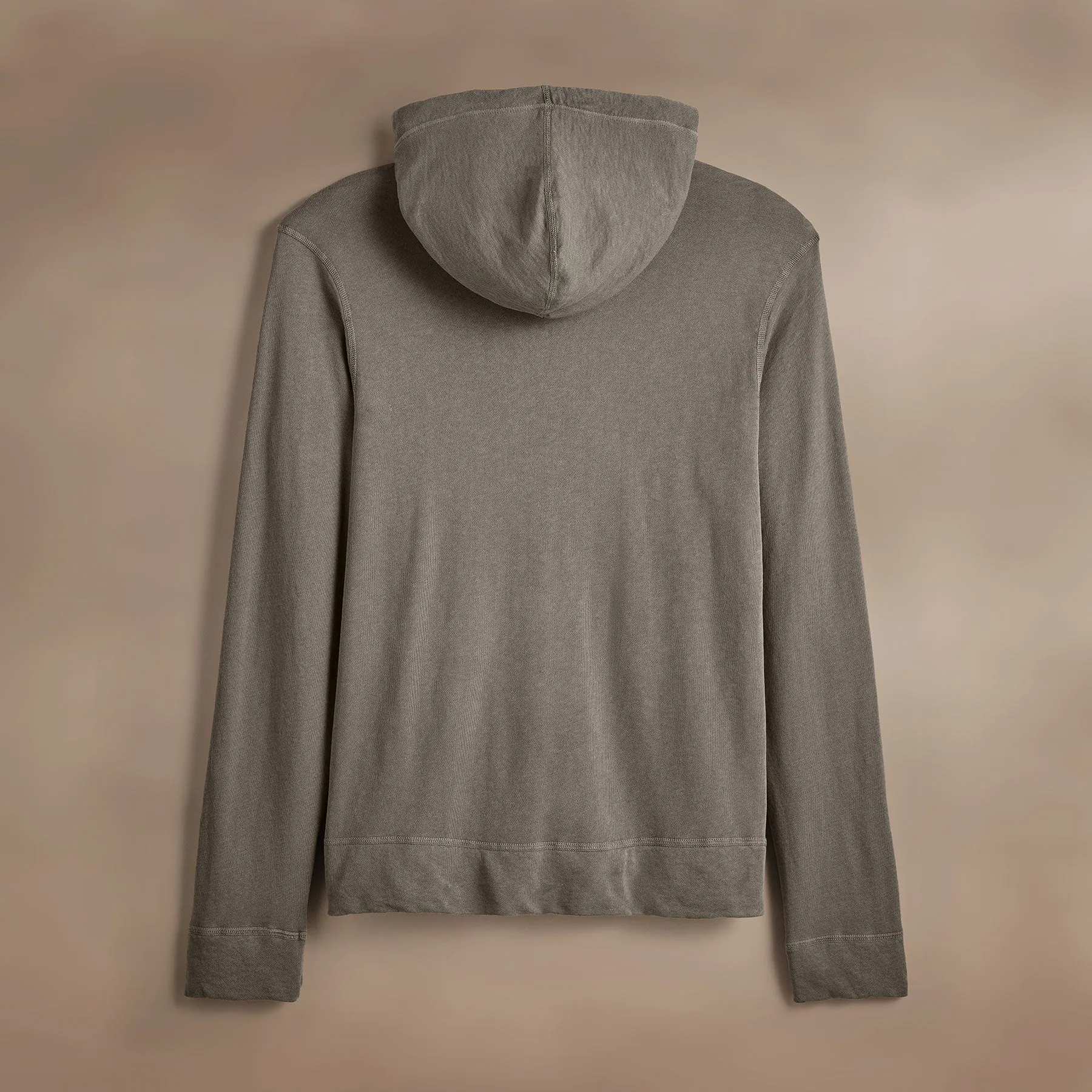 Vintage French Terry Zip Up Hoodie - Coyote Pigment sold by James Perse product image thumbnail 3