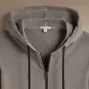 Vintage French Terry Zip Up Hoodie - Coyote Pigment sold by James Perse