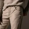 Cotton Moleskin 5 Pocket Pant - Light Tan Pigment sold by James Perse