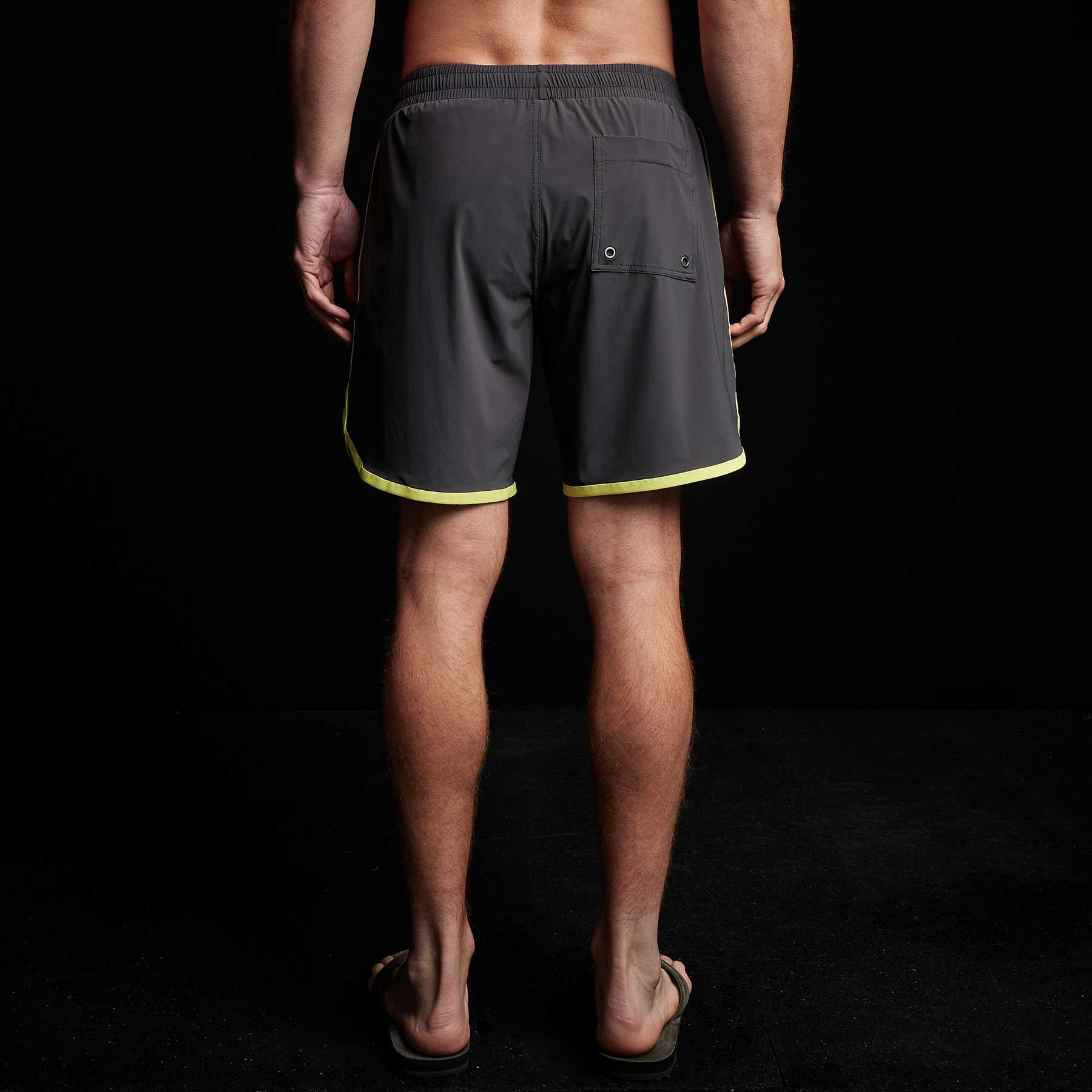 Y/OSEMITE Curved Hem Board Short - Carbon/Neon sold by James Perse product image thumbnail 5