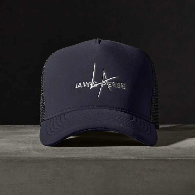 JP x LA Trucker Hat - Navy made by James Perse