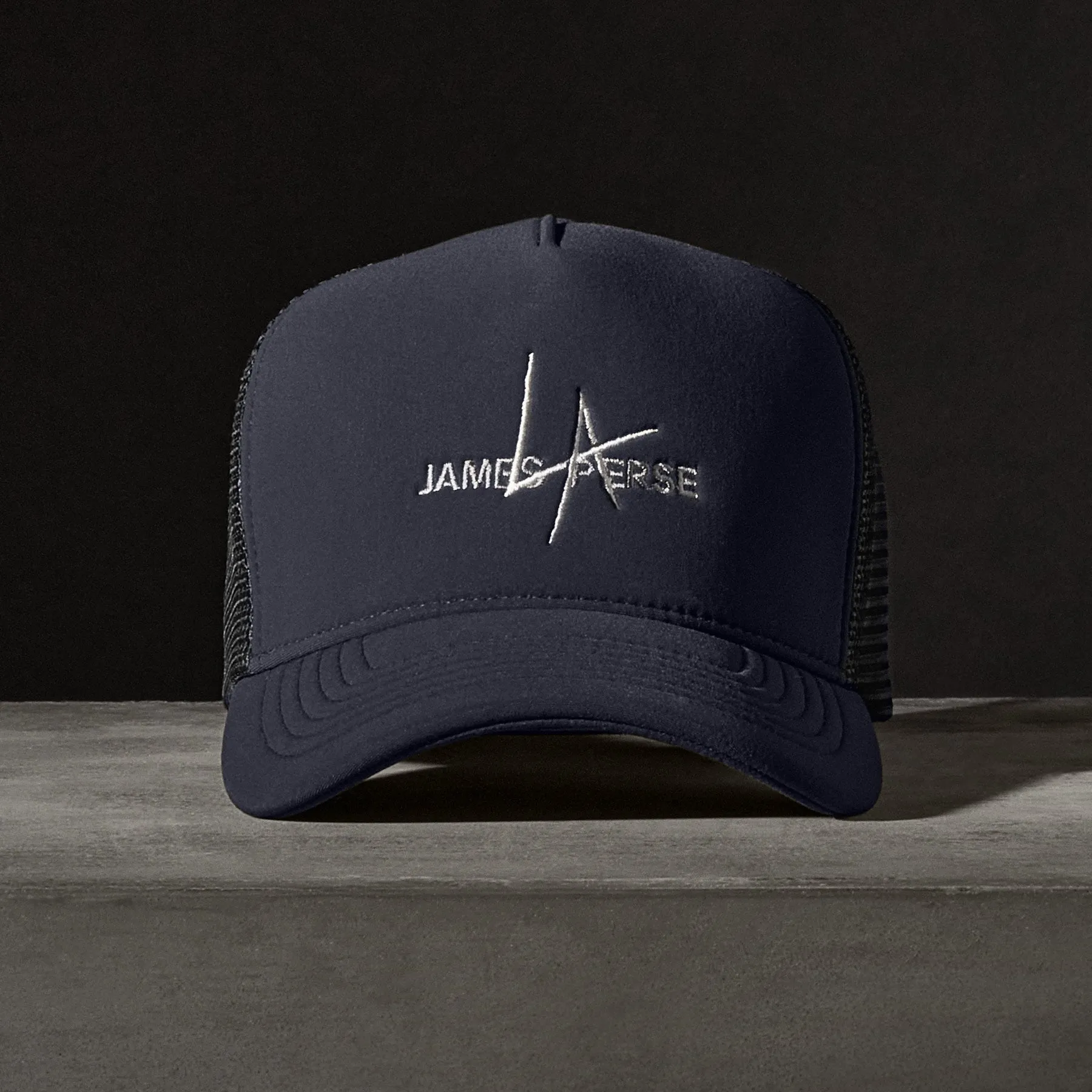 JP x LA Trucker Hat - Navy sold by James Perse