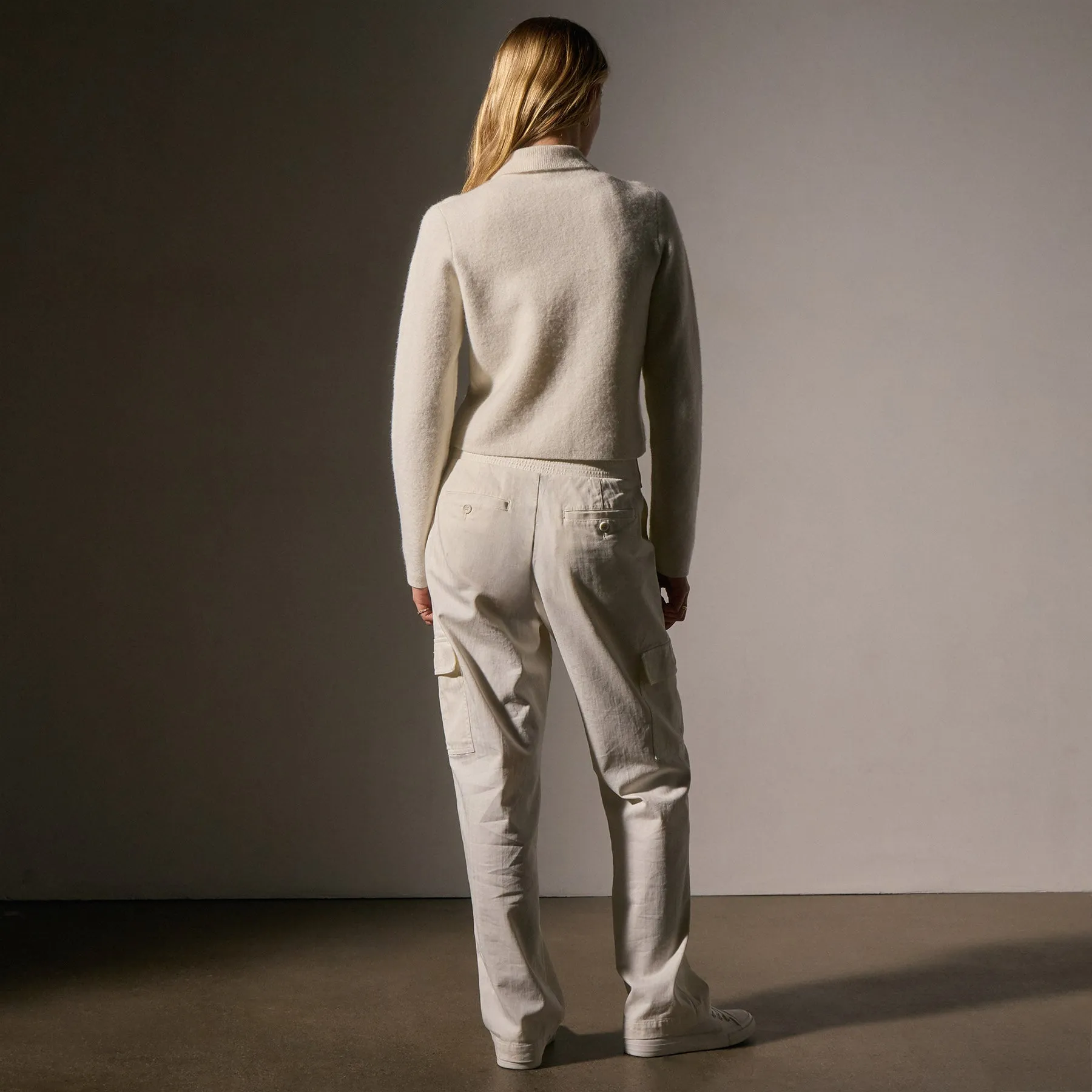 Sweater Knit Jacket - Ivory sold by James Perse product image thumbnail 4