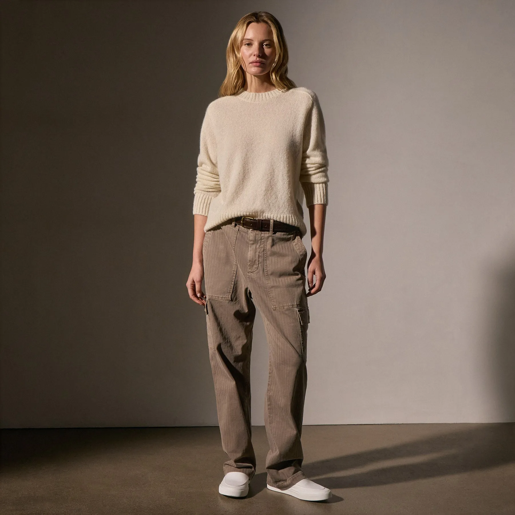 Herringbone Utility Pant - Coyote Pigment sold by James Perse product image thumbnail 3