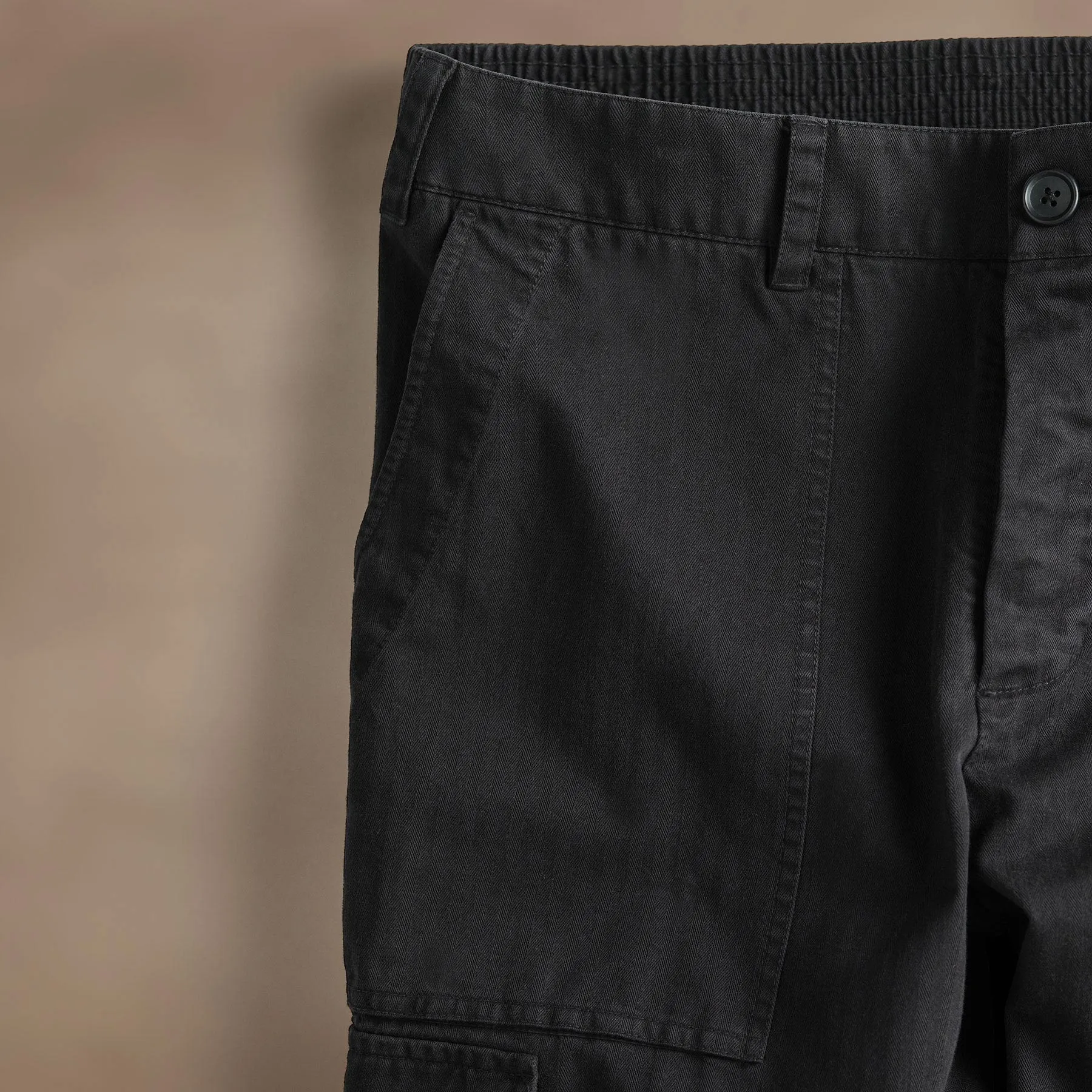 Herringbone Twill Utility Pant - Black sold by James Perse product image thumbnail 3