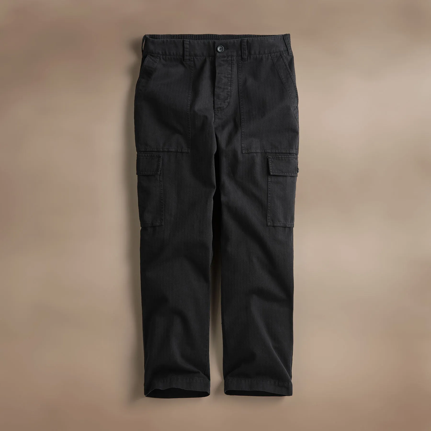 Herringbone Twill Utility Pant - Black sold by James Perse product image thumbnail 2