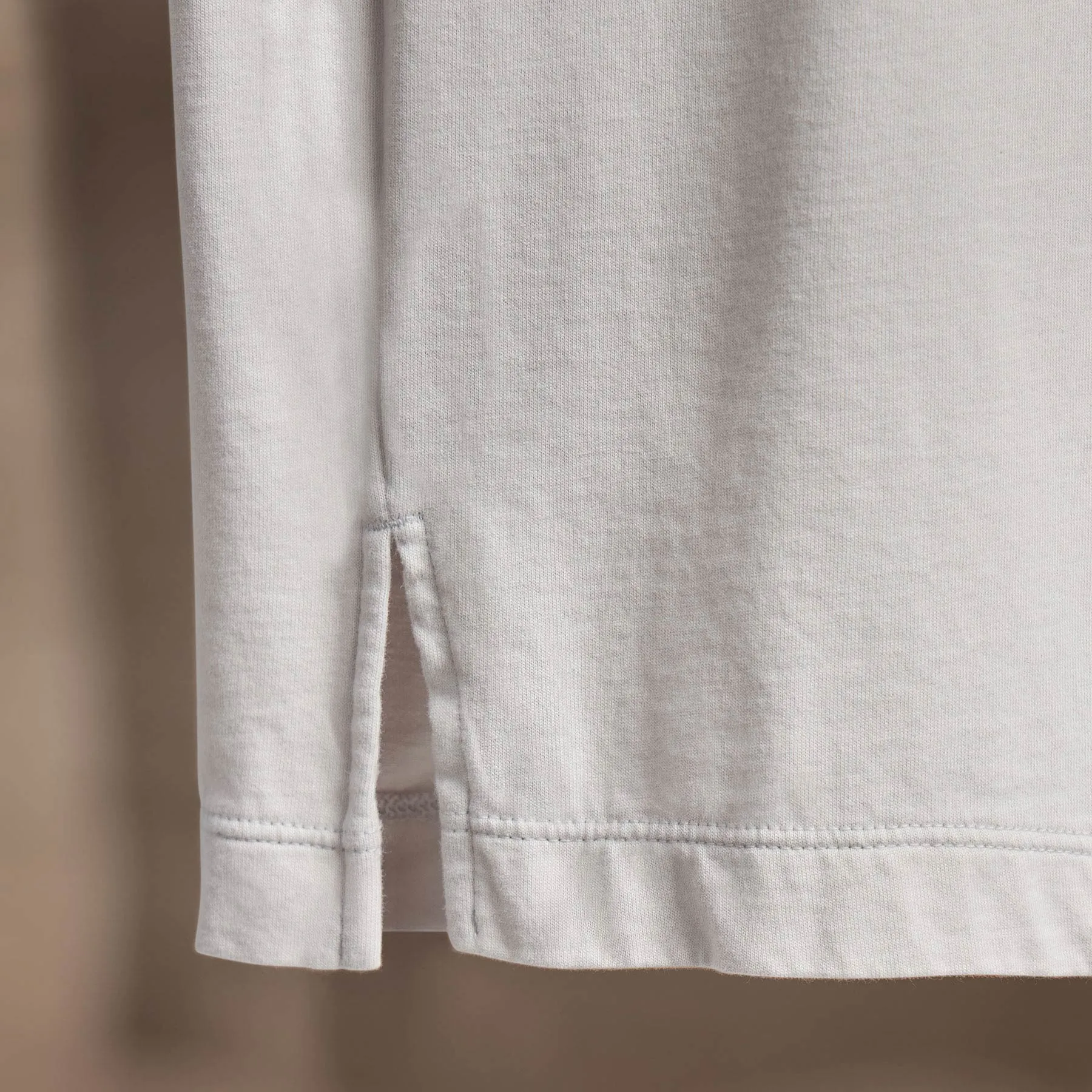 Heavy Luxe Jersey Long Sleeve Polo - Light Mist sold by James Perse product image thumbnail 3