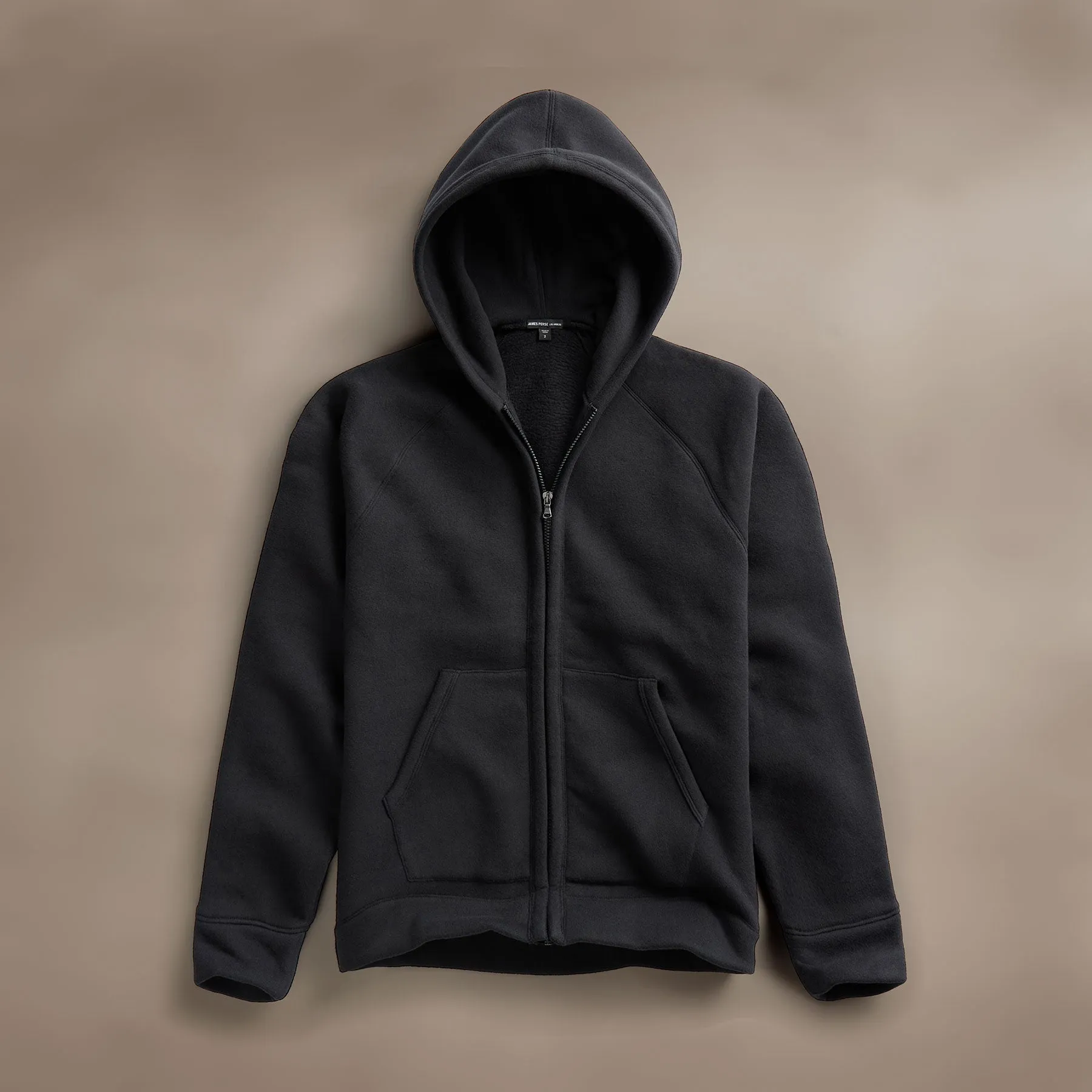 Cozy Zip Up Hoodie - Black sold by James Perse