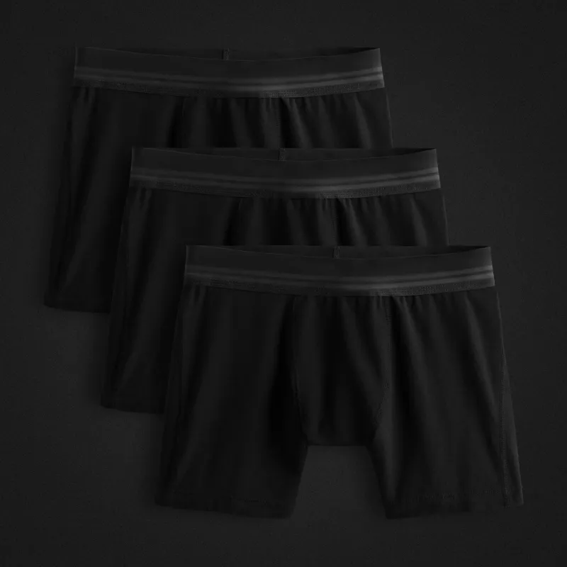 Elevated Lotus Sport Boxer Short 3 Pack - Black made by James Perse