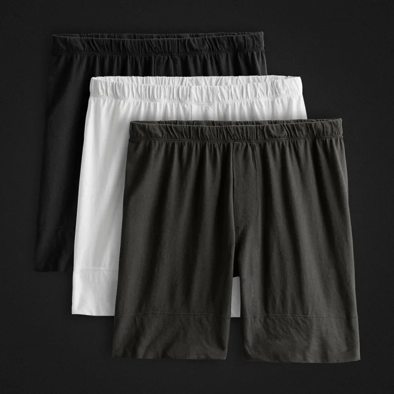 Classic Boxer Short 3 Pack - Black/White/Carbon made by James Perse