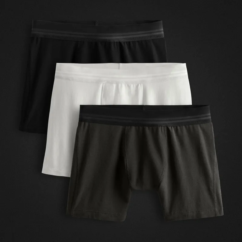 Elevated Lotus Sport Boxer Short 3 Pack - Black/White/Carbon made by James Perse