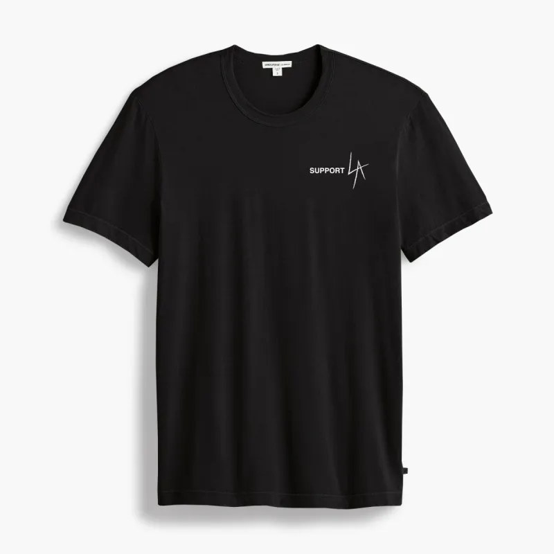 Los Angeles Wildfire Relief Tee - Black sold by James Perse