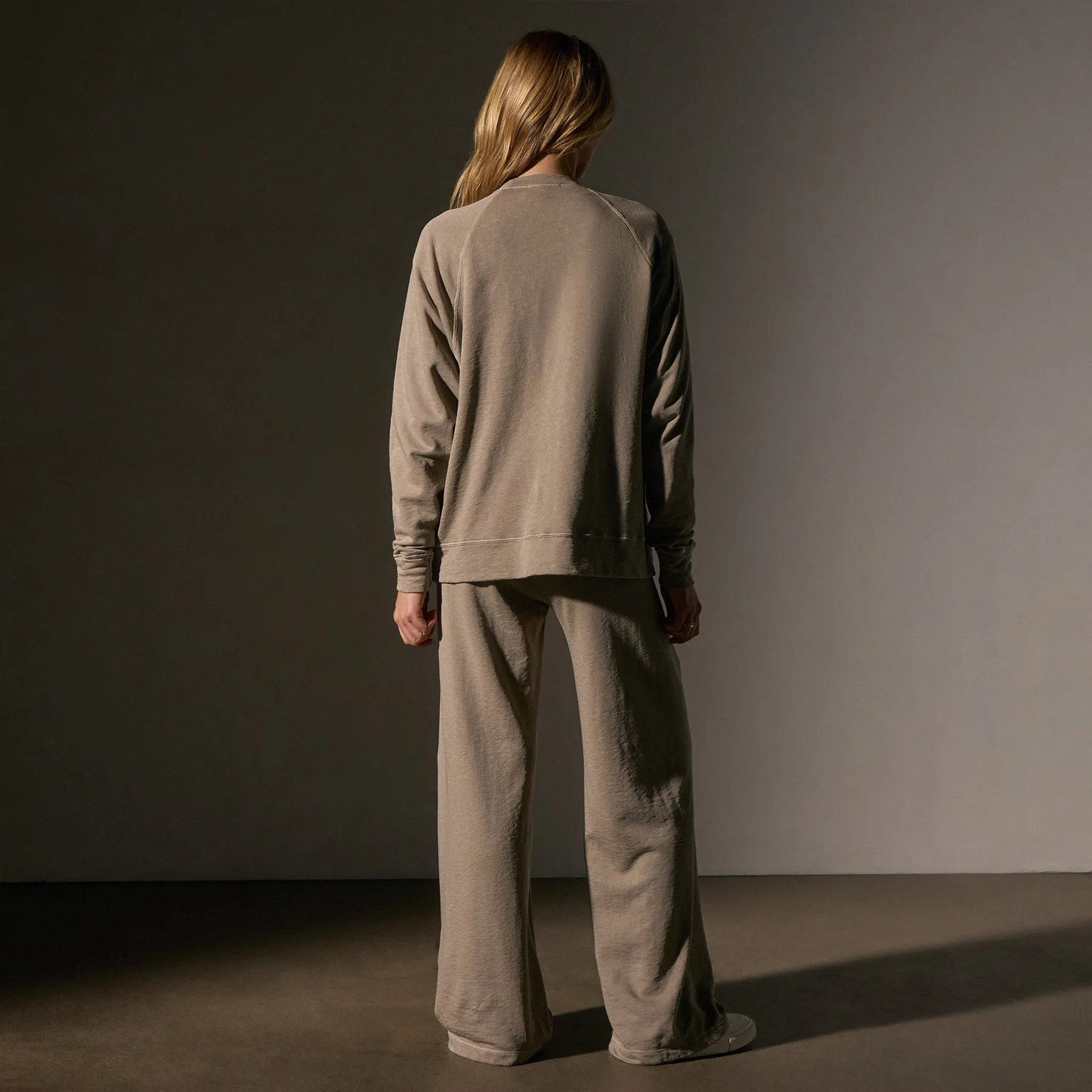 Vintage French Terry Relaxed Sweatshirt - Overcast Pigment sold by James Perse product image thumbnail 4