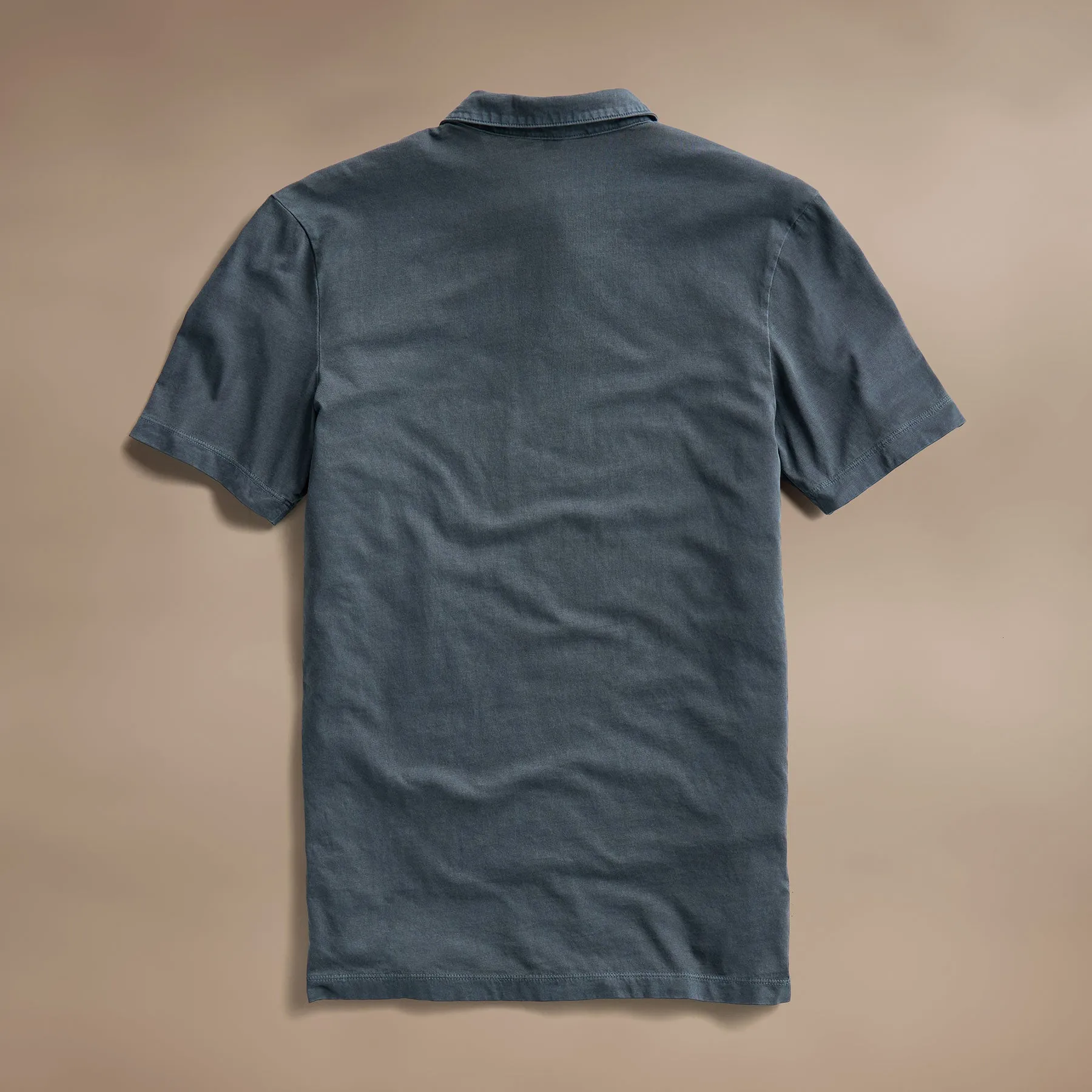 Sueded Jersey Polo - Blue Noir Pigment sold by James Perse product image thumbnail 3