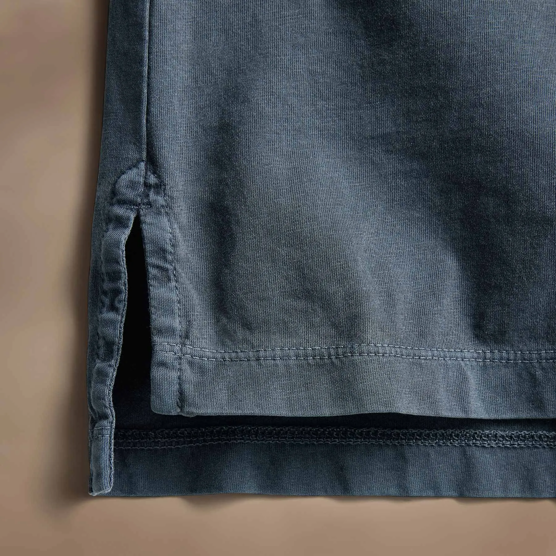 Sueded Jersey Polo - Blue Noir Pigment sold by James Perse product image thumbnail 4