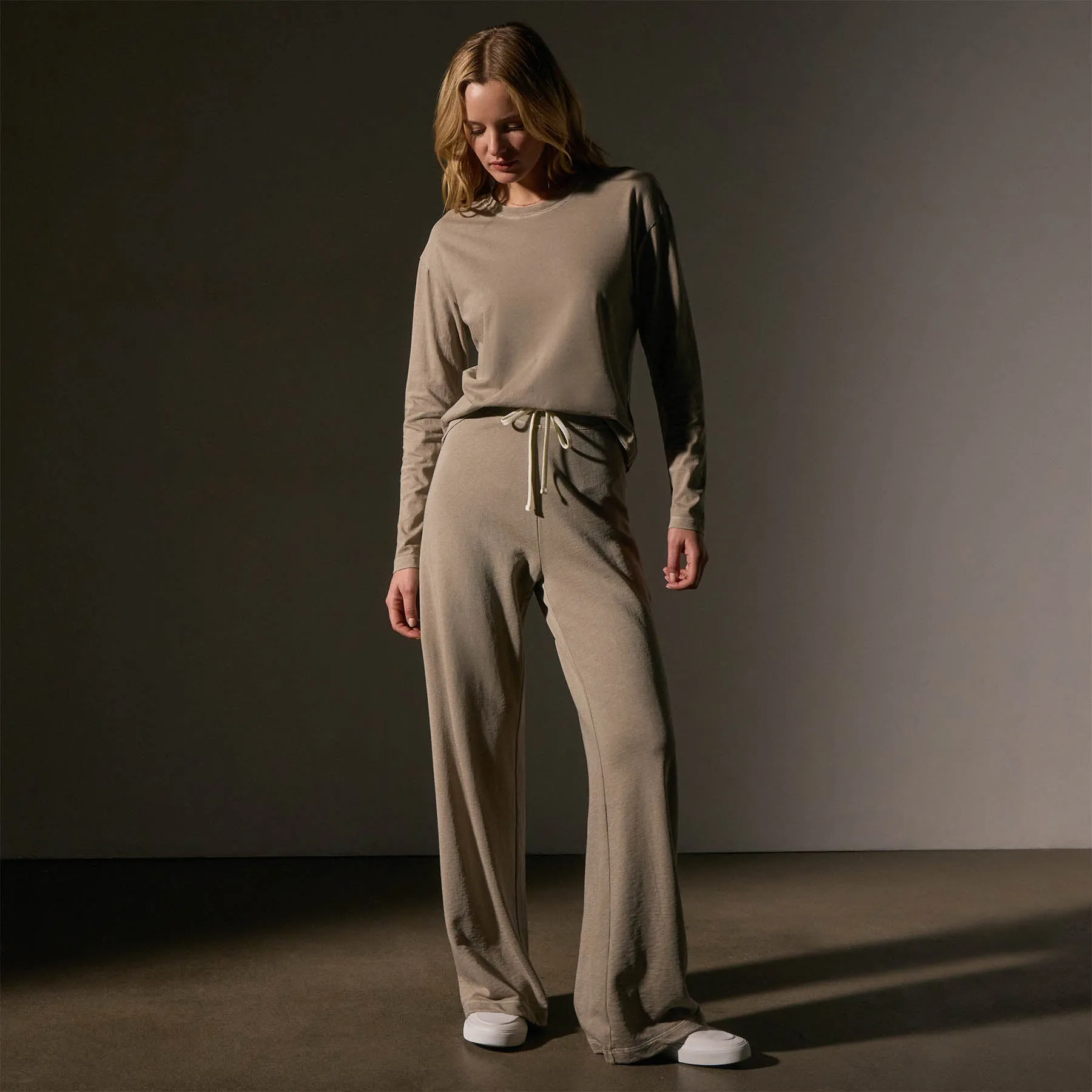 Wide Leg Sweatpant - Overcast Pigment sold by James Perse