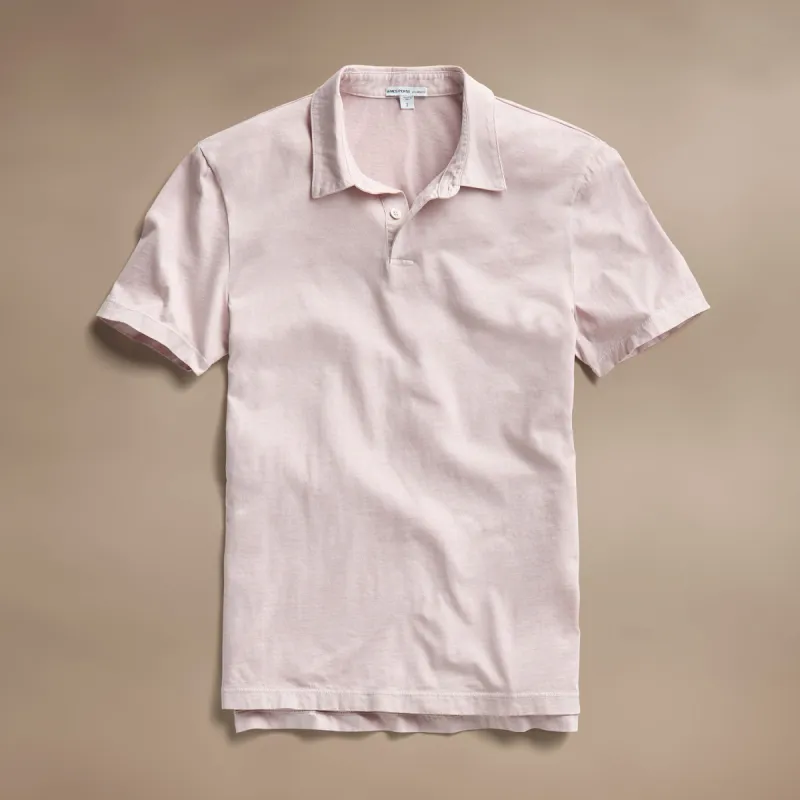 Sueded Jersey Polo - Degas Pigment sold by James Perse
