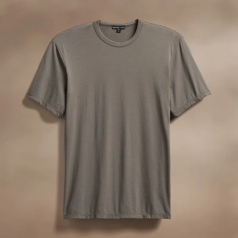 Luxe Lotus Jersey Tee - Granite sold by James Perse