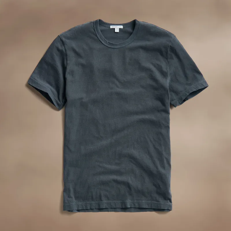 Short Sleeve Crew Neck - Blue Noir Pigment sold by James Perse