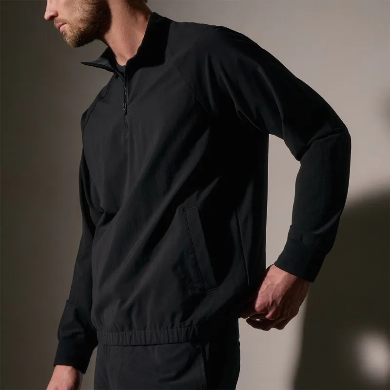 Performance Half Zip Shell - Black sold by James Perse