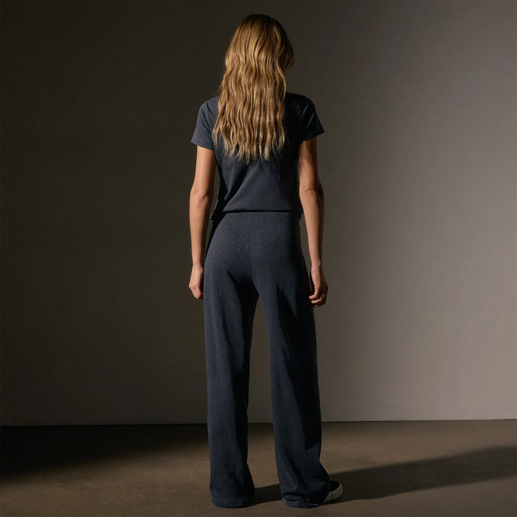 Wide Leg Sweatpant - Blue Noir Pigment sold by James Perse product image thumbnail 4