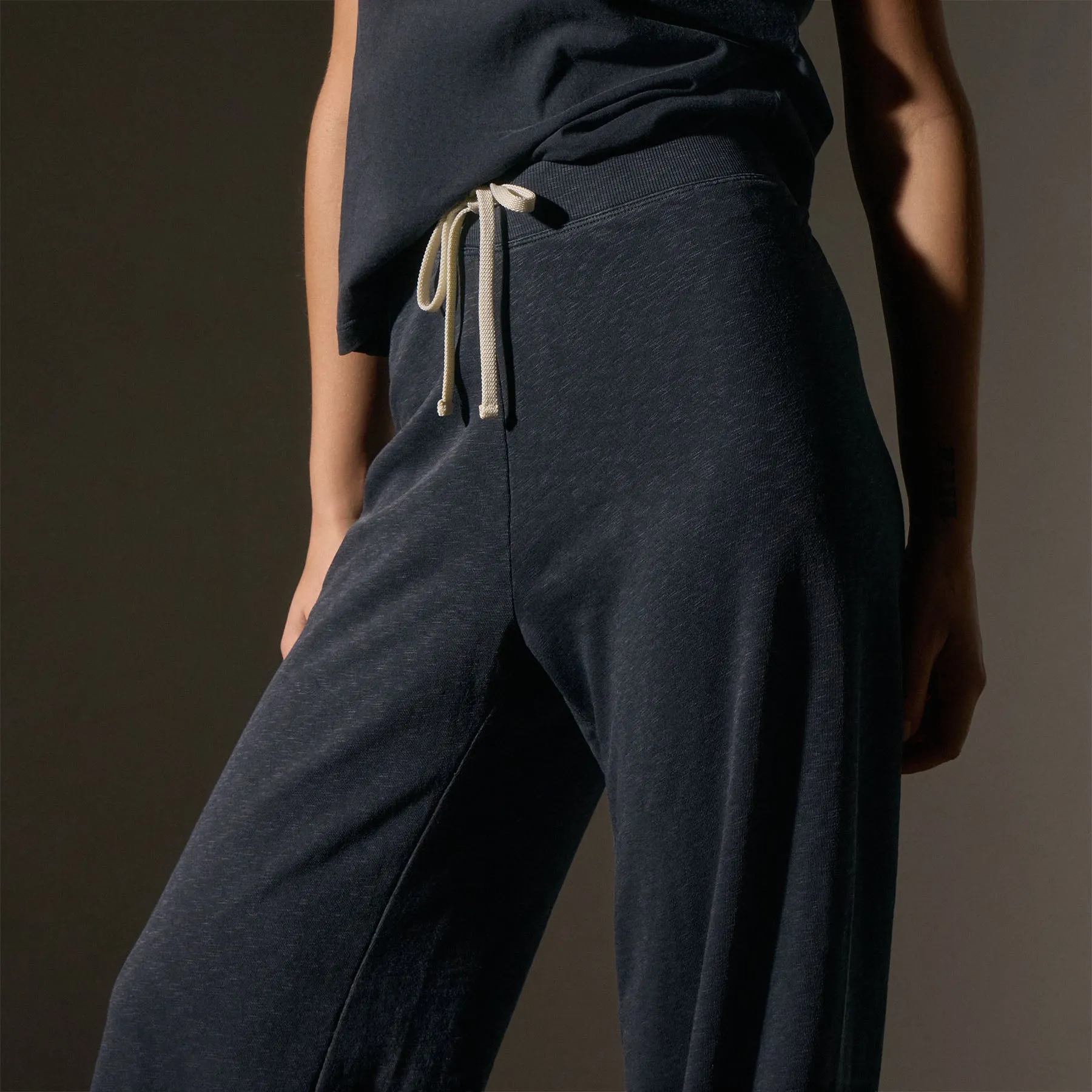 Wide Leg Sweatpant - Blue Noir Pigment sold by James Perse product image thumbnail 2