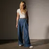 Pleated Denim Pant - Medium Wash sold by James Perse