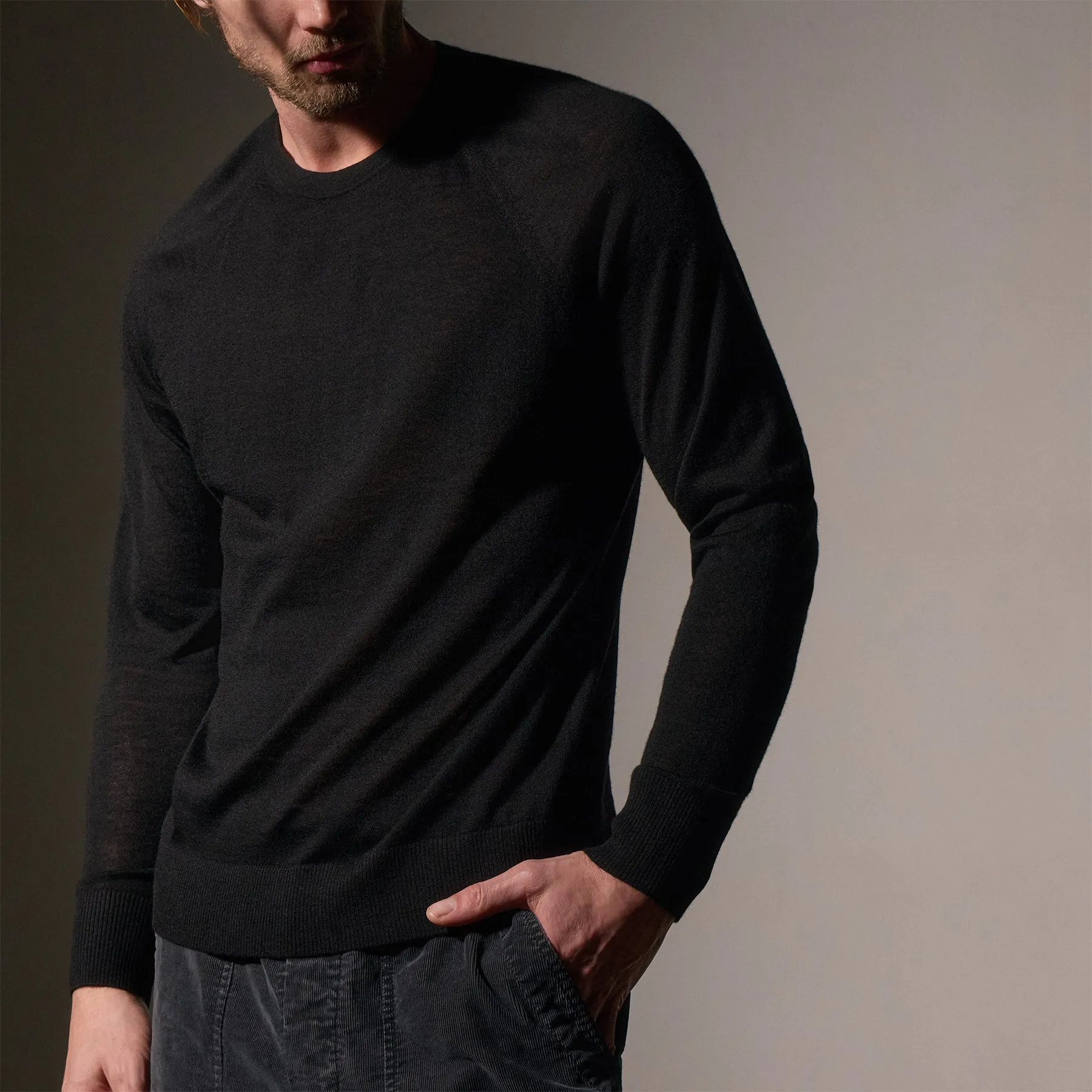 Ultra Fine Cashmere Crew - Black sold by James Perse product image thumbnail 2