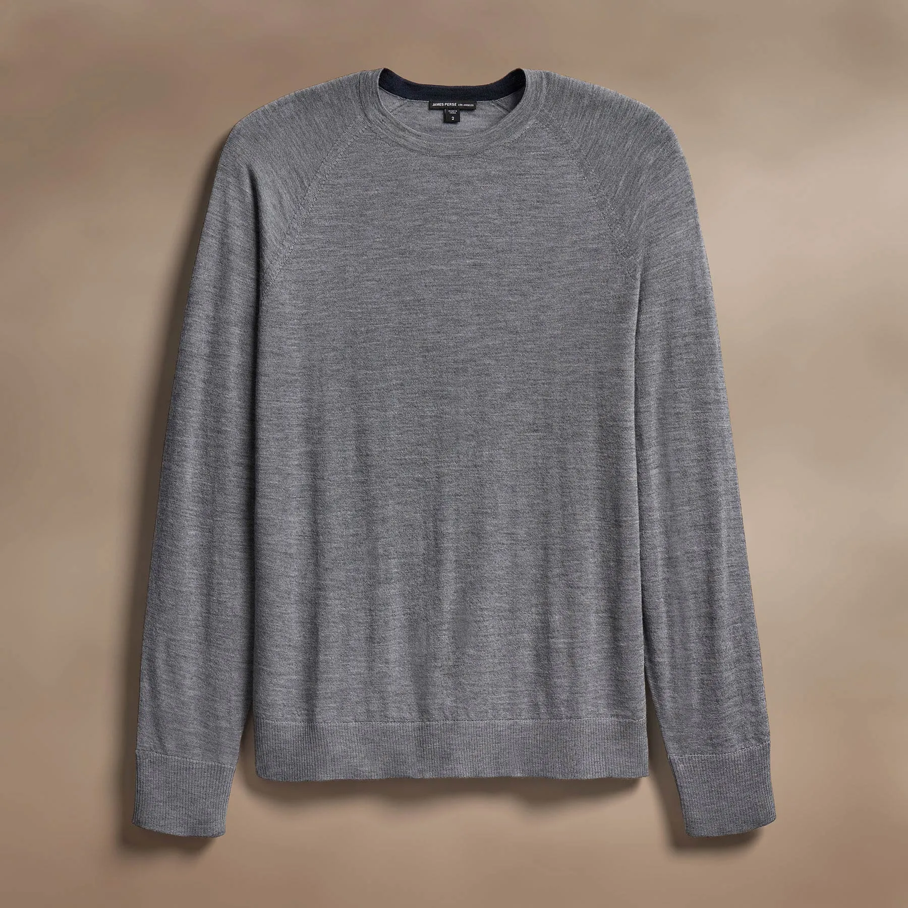 Ultra Fine Cashmere Crew - Flannel sold by James Perse