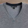 Ultra Fine Cashmere V Neck Sweater - Flannel sold by James Perse