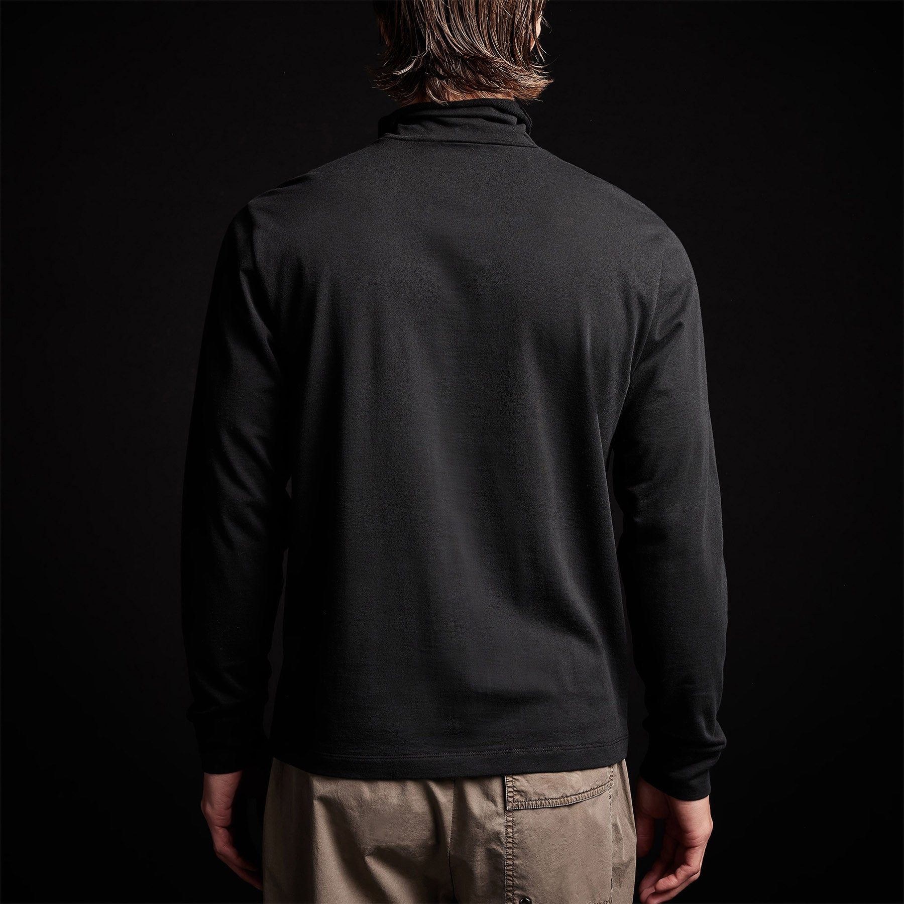 French Terry Funnel Neck - Black sold by James Perse product image thumbnail 4