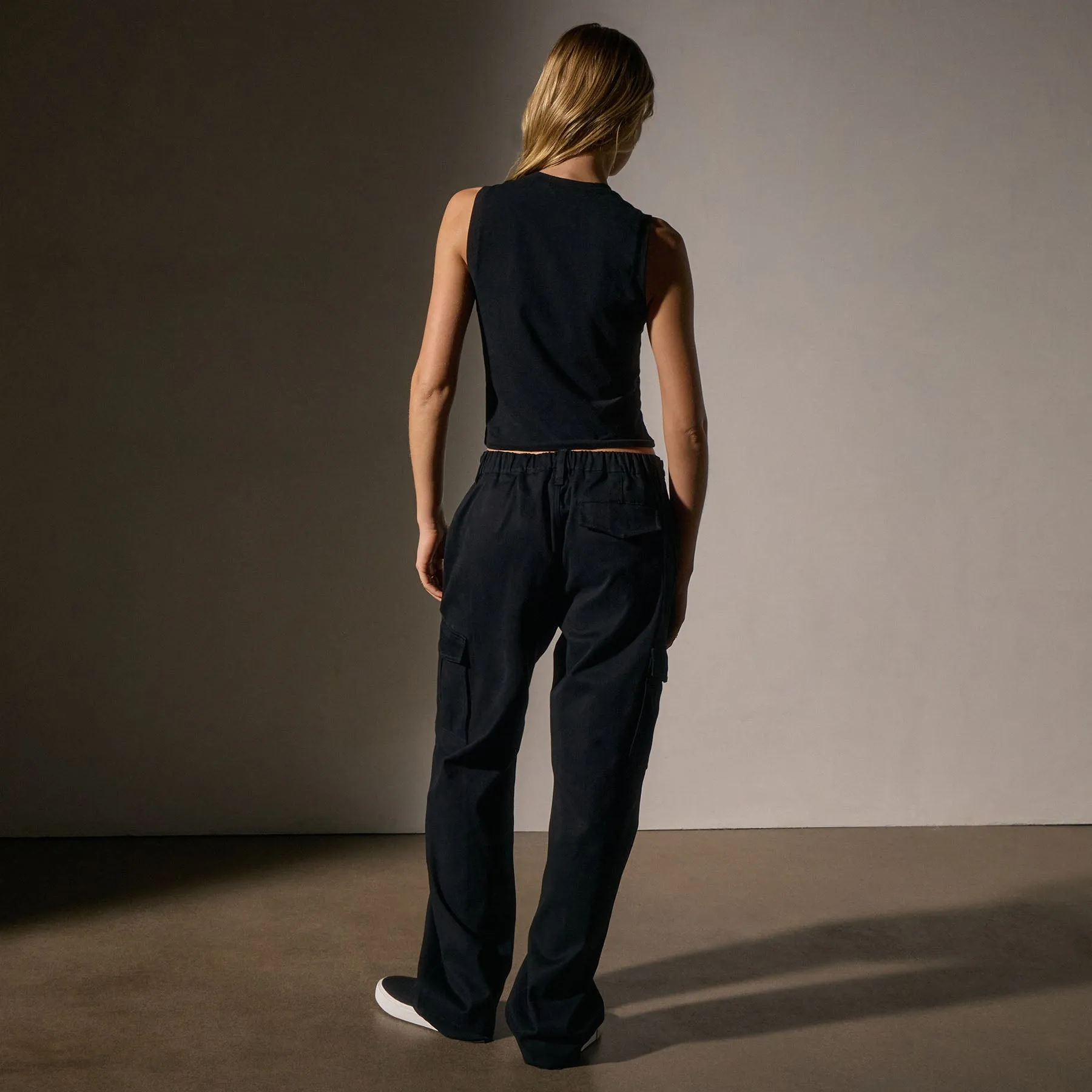 Cropped Shell Top - Black sold by James Perse product image thumbnail 4