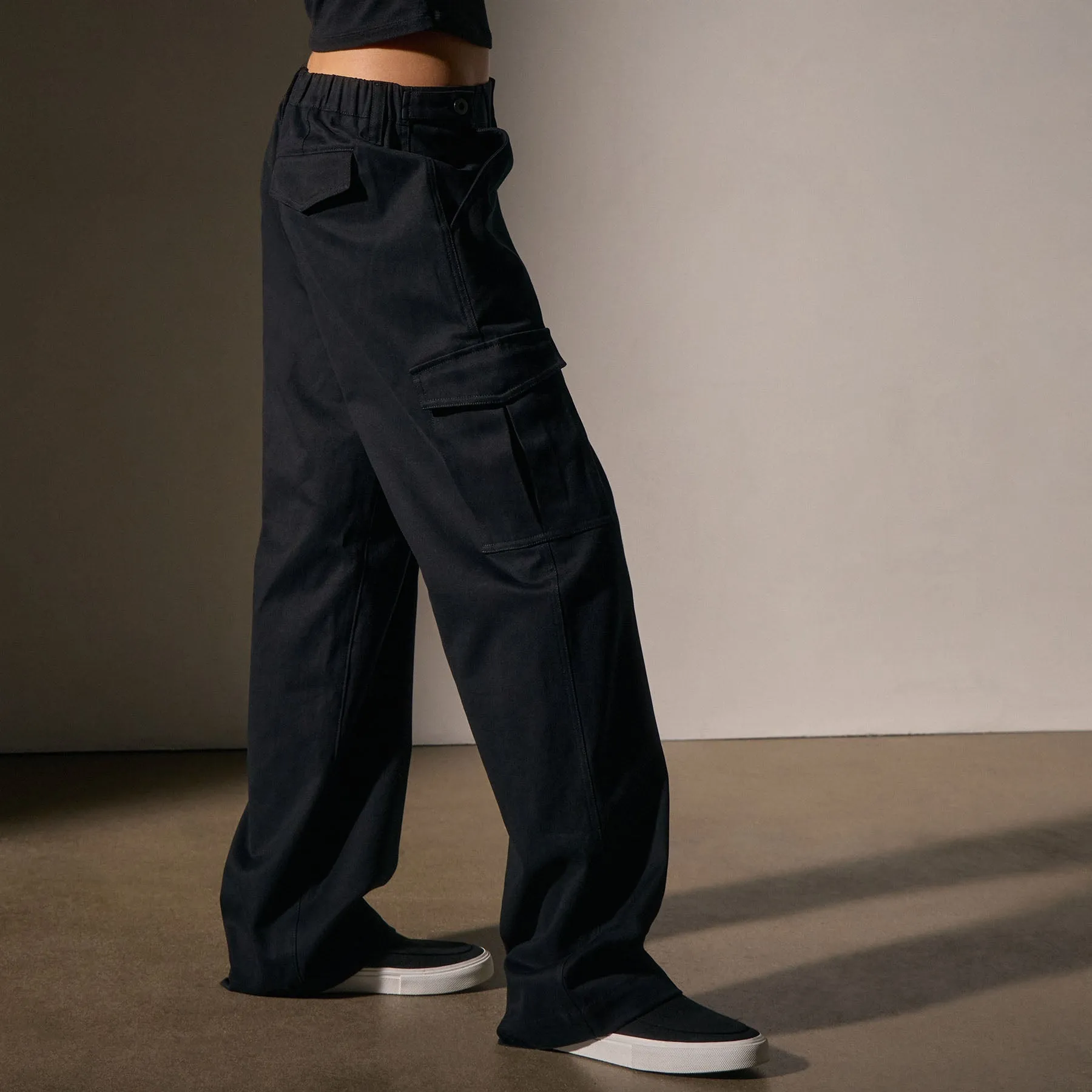 Cashmere Touch Cargo Pant - Black sold by James Perse product image thumbnail 2