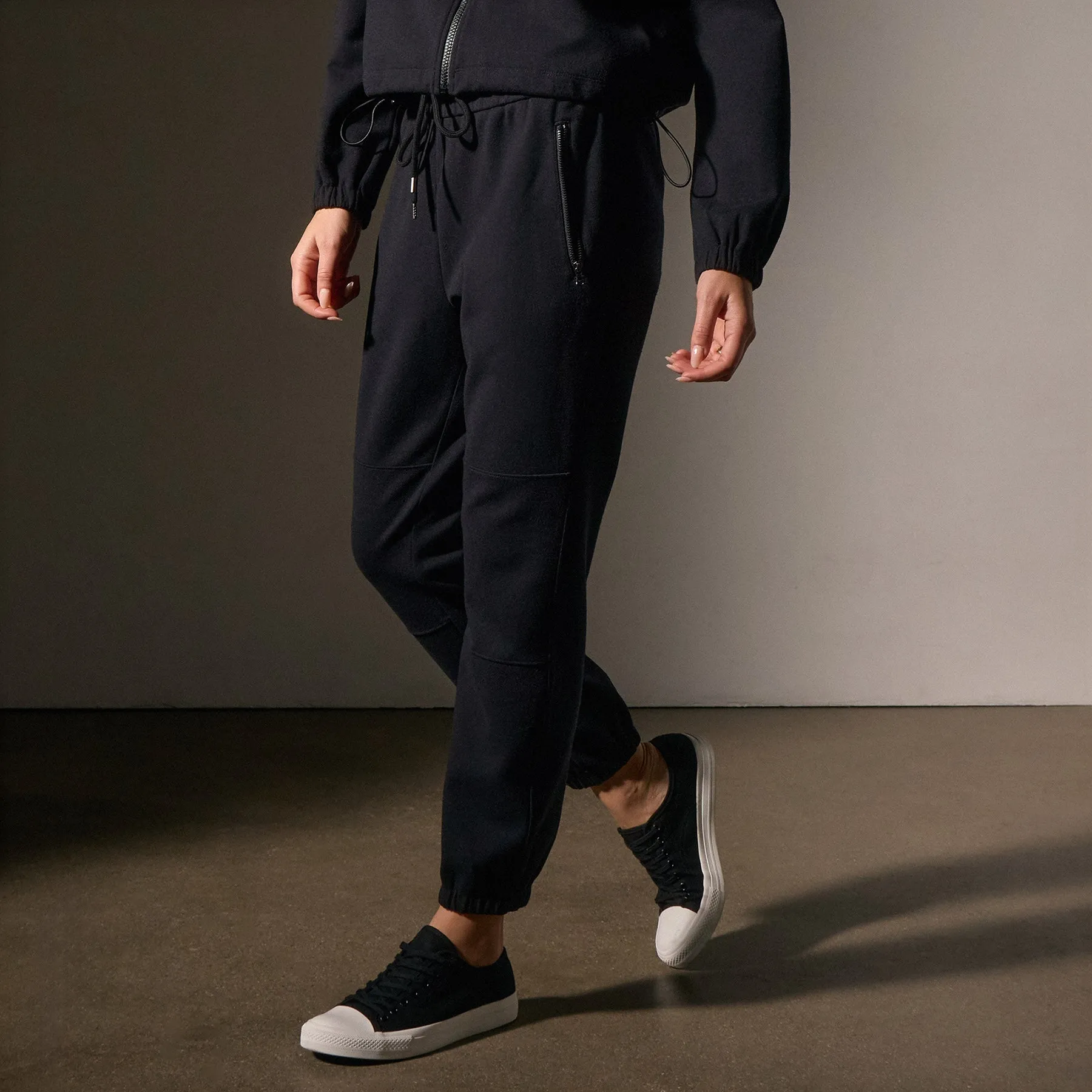 Matte Scuba Track Pant - Black sold by James Perse product image thumbnail 2
