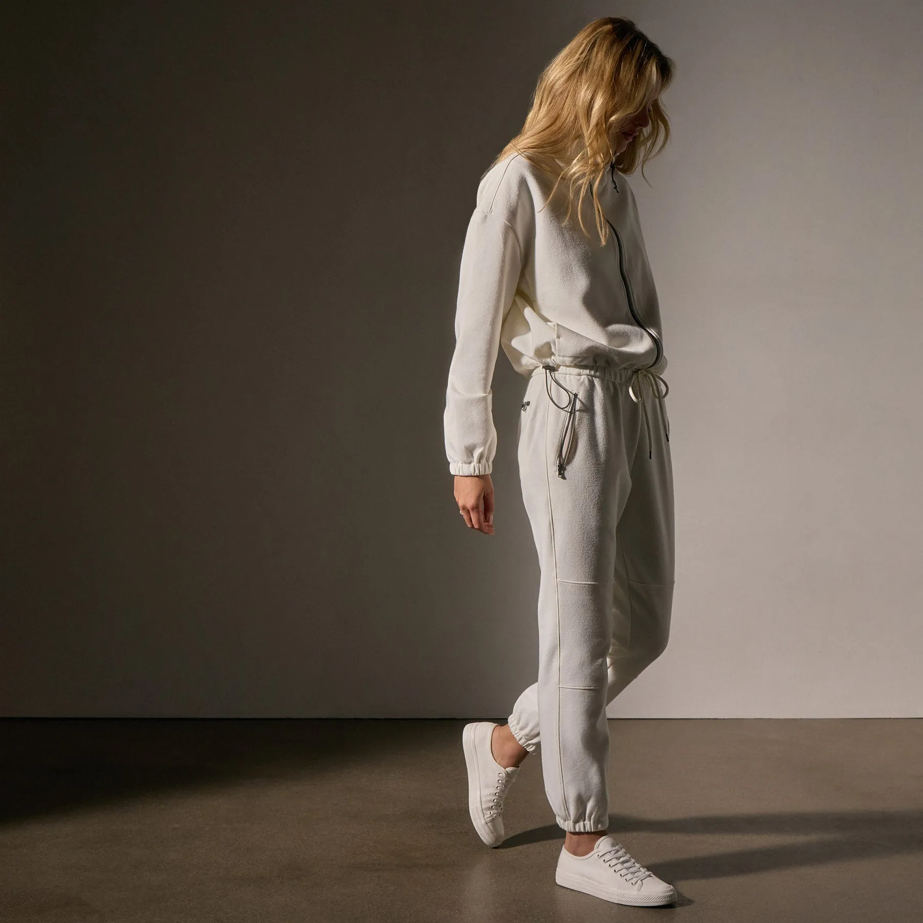 Matte Scuba Track Pant - Ivory sold by James Perse