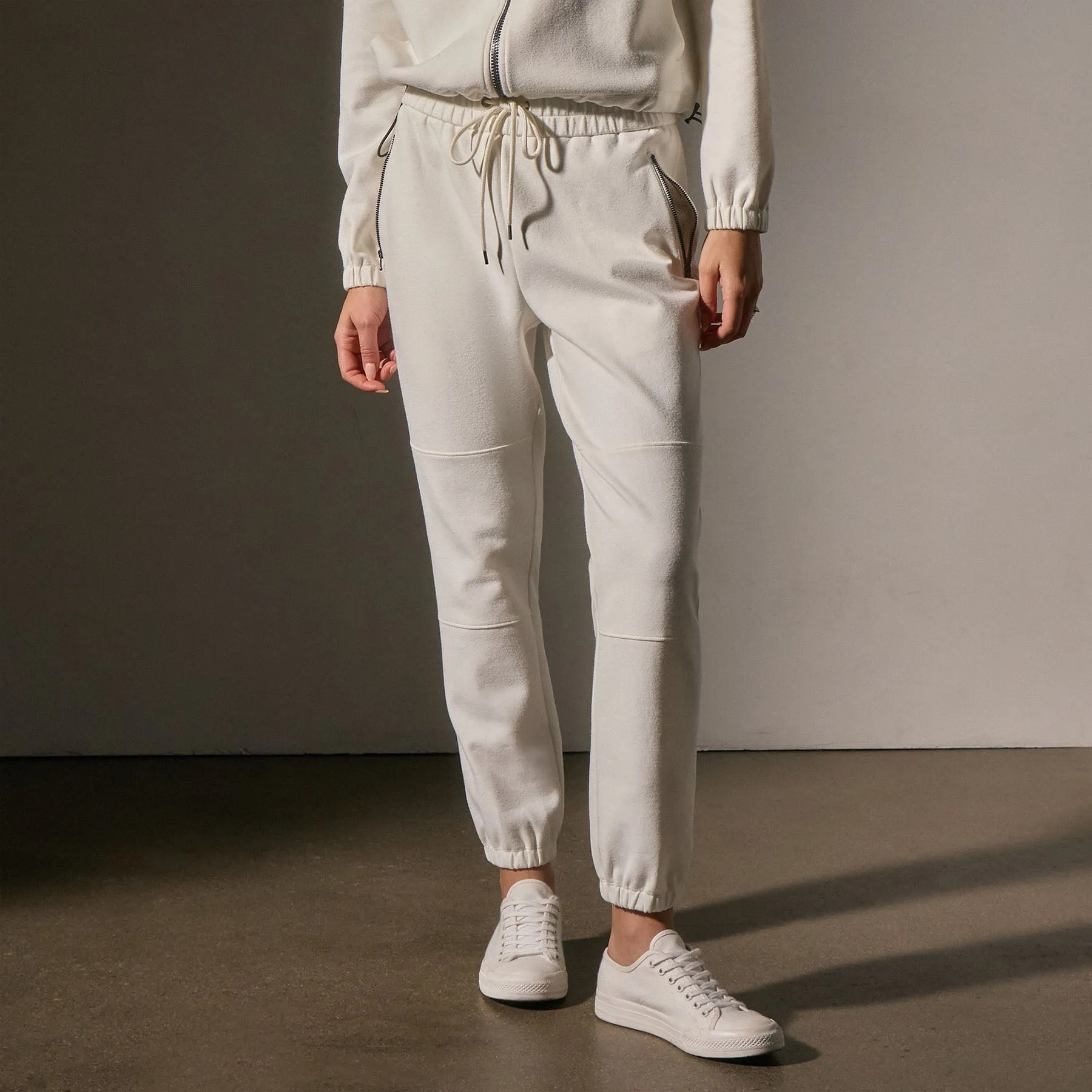 Matte Scuba Track Pant - Ivory sold by James Perse product image thumbnail 2