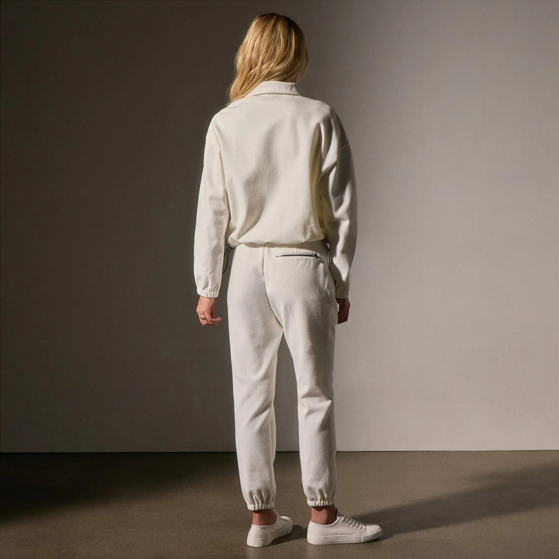 Matte Scuba Full Zip - Ivory sold by James Perse product image thumbnail 4