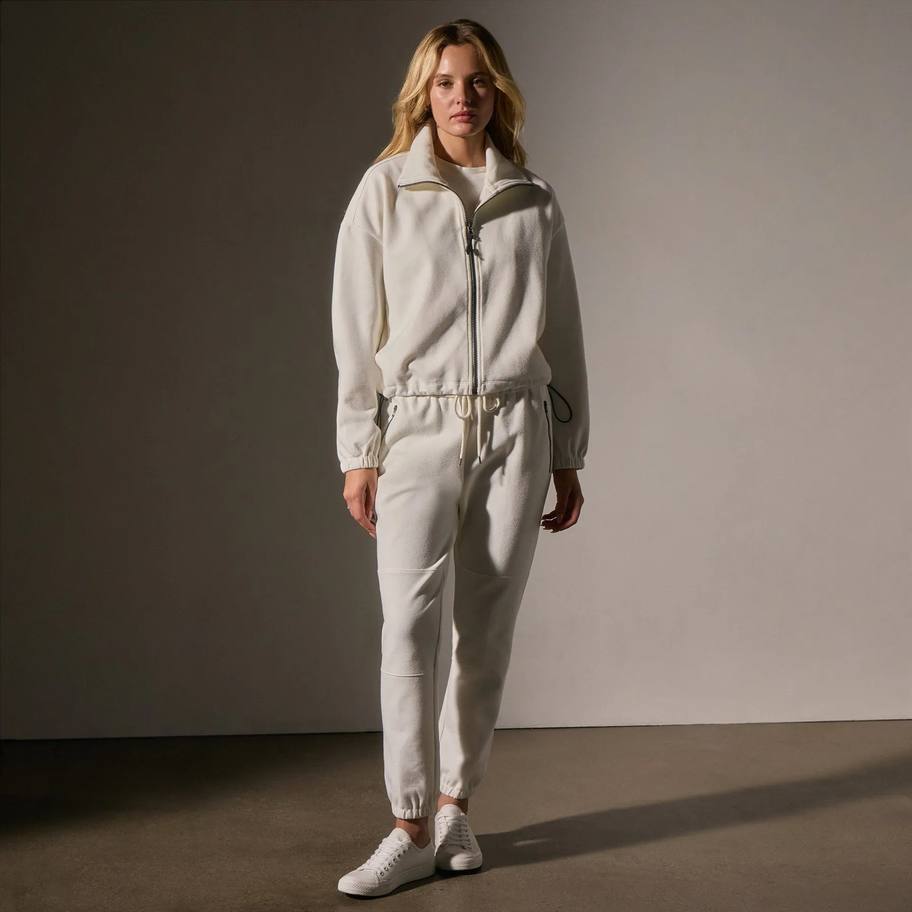 Matte Scuba Full Zip - Ivory sold by James Perse product image thumbnail 3