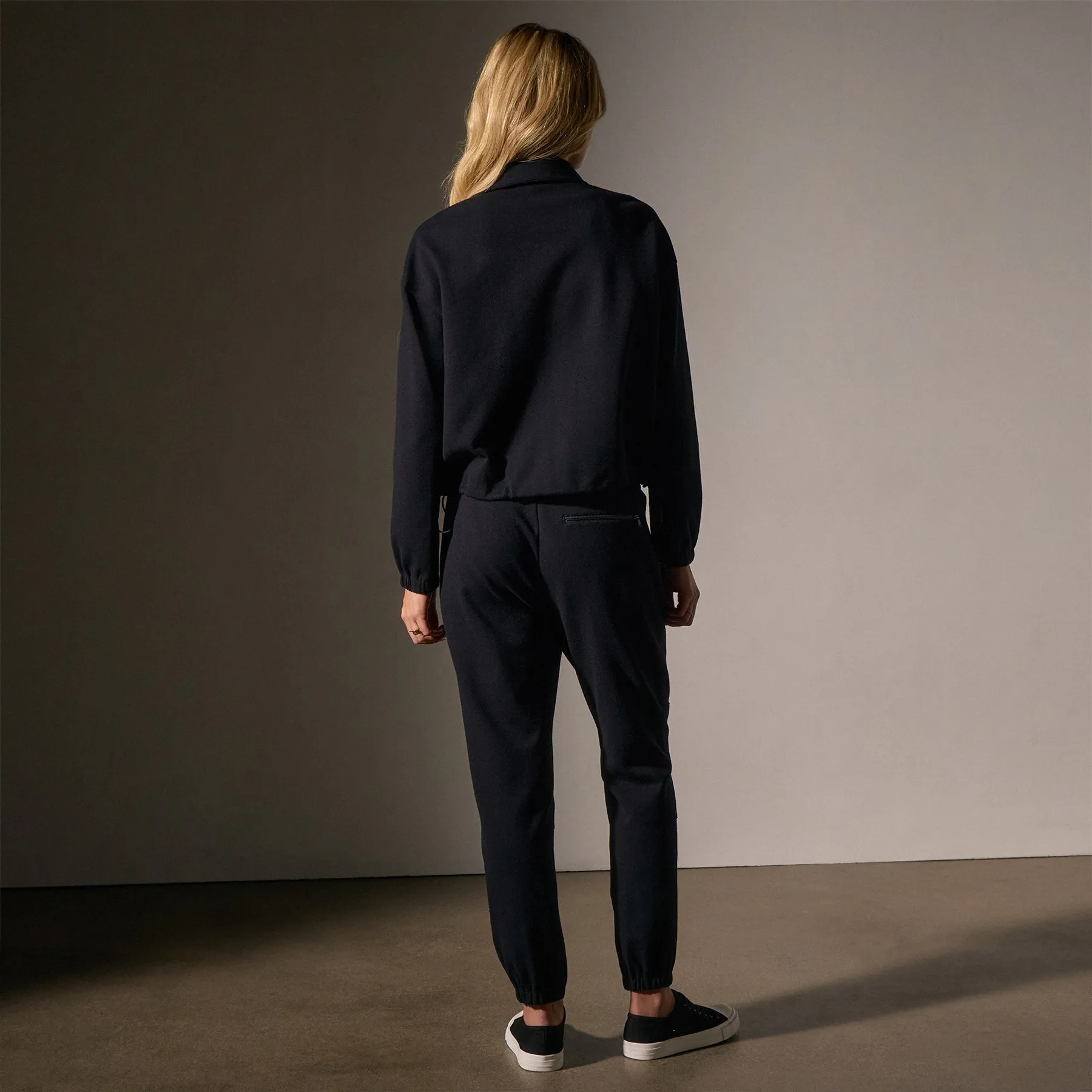 Matte Scuba Full Zip - Black sold by James Perse product image thumbnail 4