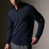 Ultrafine Cashmere Half Zip - Dark Navy sold by James Perse