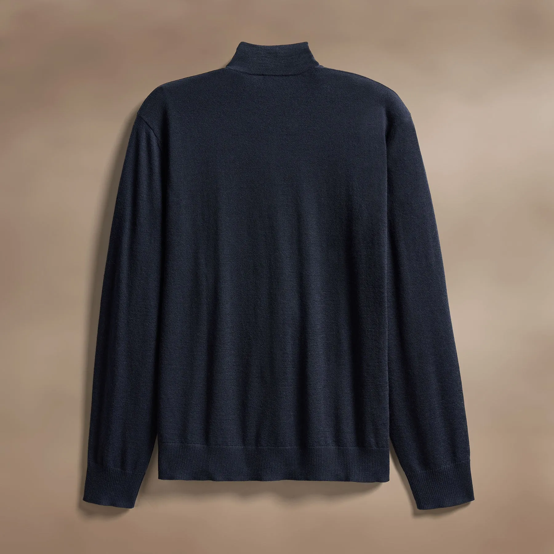 Ultrafine Cashmere Half Zip - Dark Navy sold by James Perse product image thumbnail 4