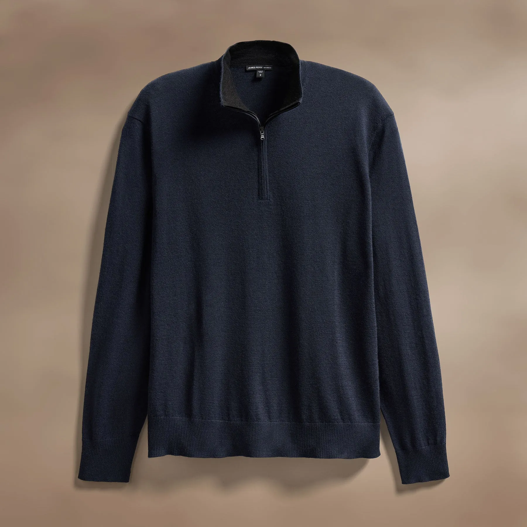 Ultrafine Cashmere Half Zip - Dark Navy sold by James Perse