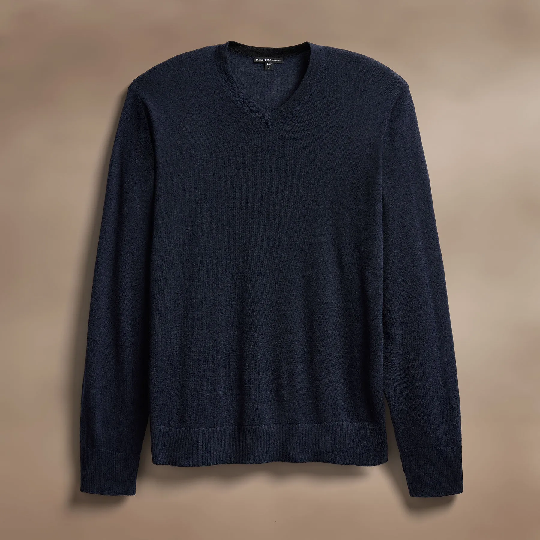 Ultrafine Cashmere V Neck Sweater - Dark Navy sold by James Perse