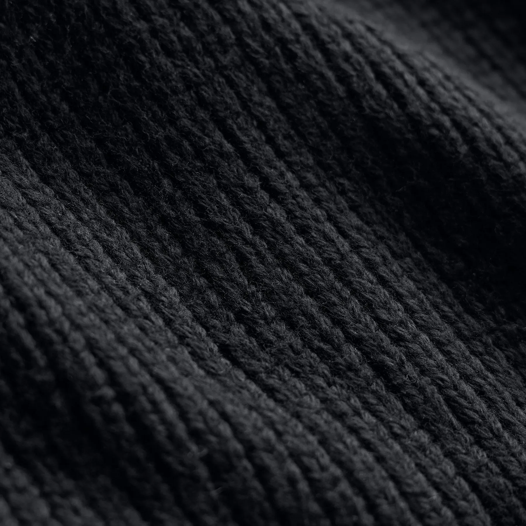 Cotton Knit Zip Up Sweater - Black sold by James Perse product image thumbnail 5