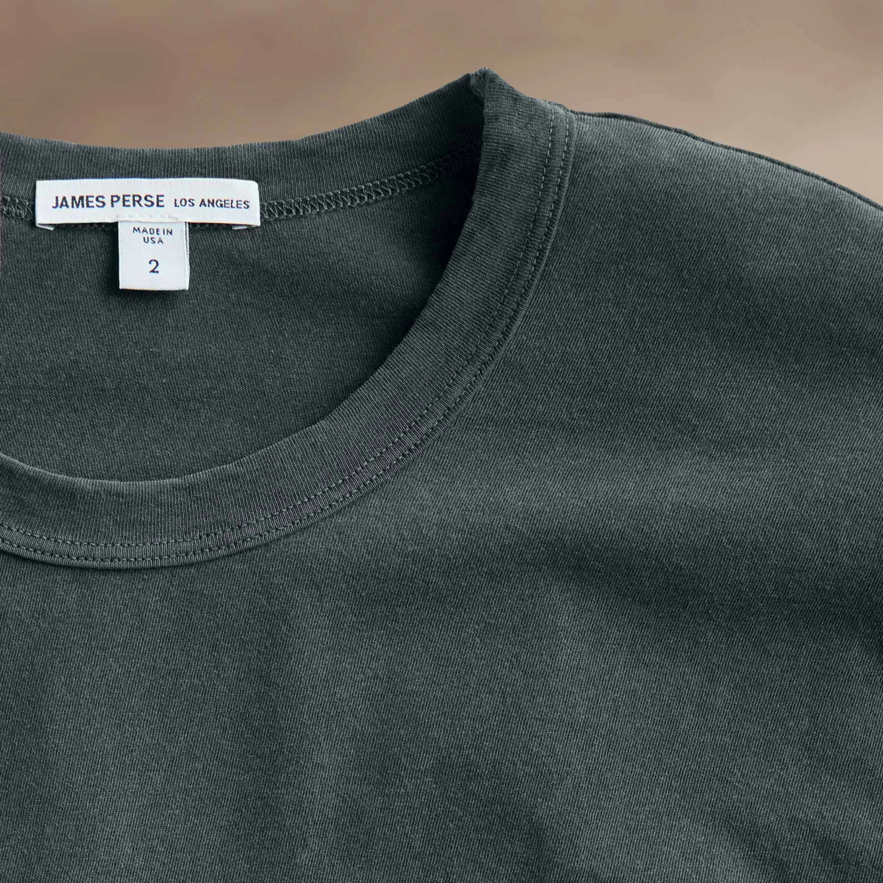 Short Sleeve Crew Neck - Asphalt Pigment sold by James Perse product image thumbnail 2