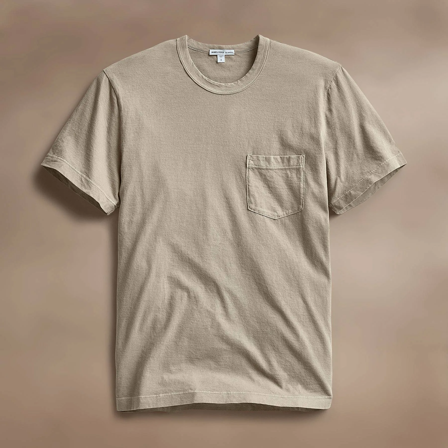 Lightweight Jersey Pocket Tee - Overcast Pigment sold by James Perse