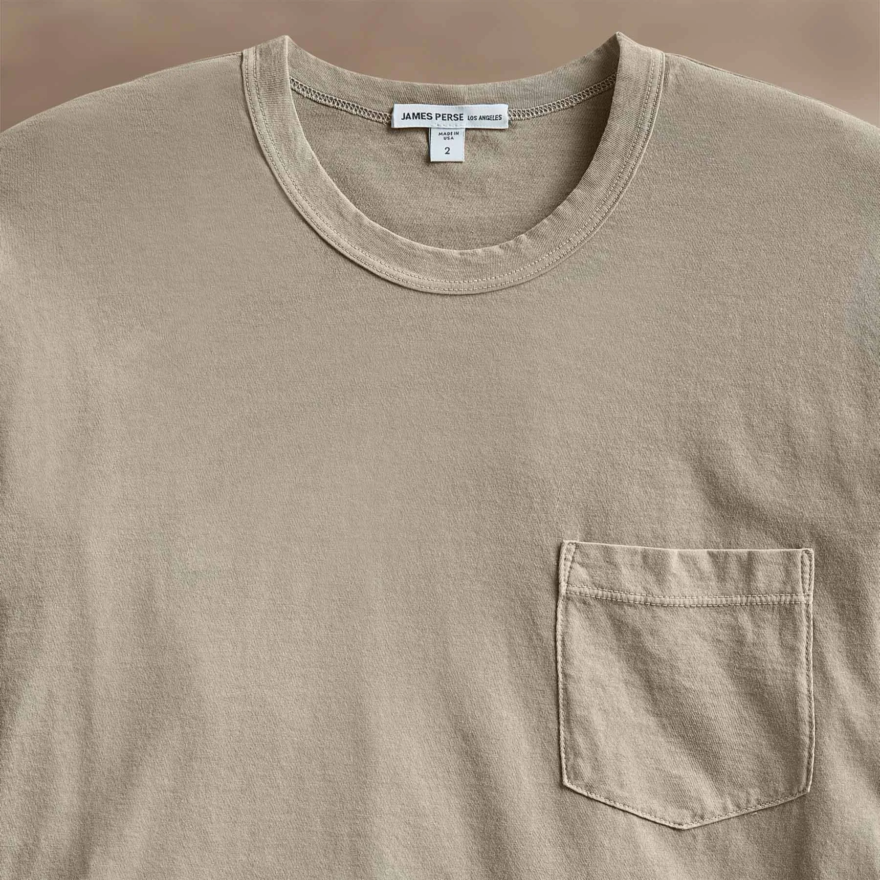 Lightweight Jersey Pocket Tee - Overcast Pigment sold by James Perse product image thumbnail 2
