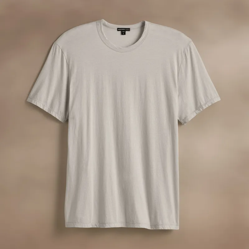Luxe Lotus Jersey Tee - Salt sold by James Perse