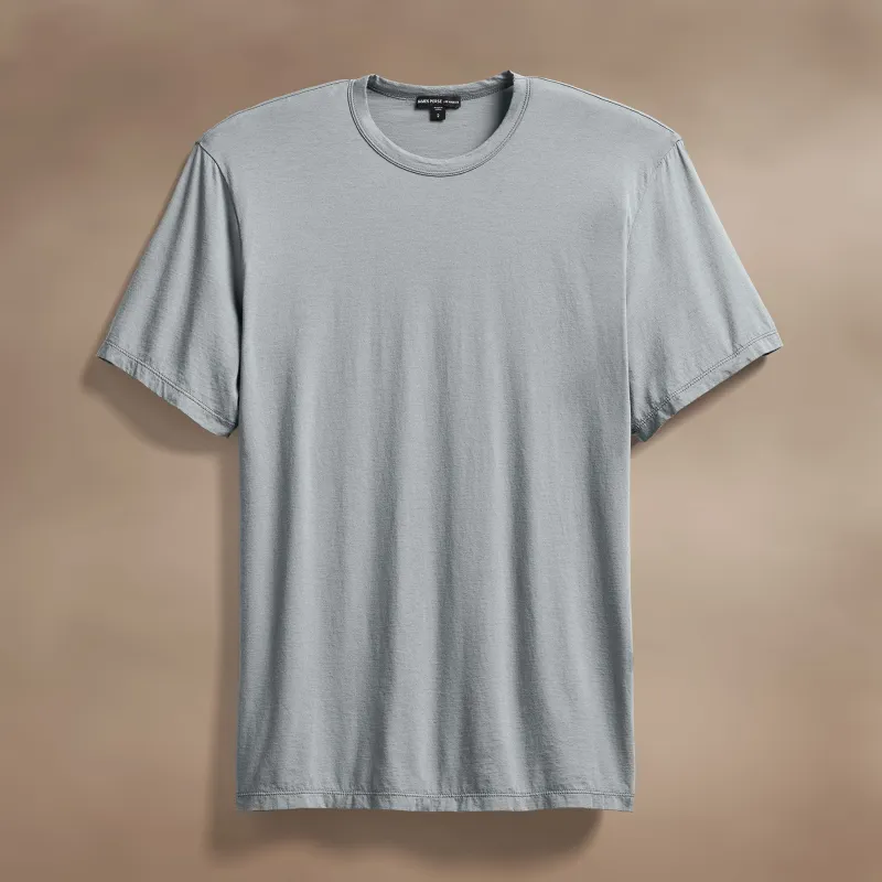 Luxe Lotus Jersey Tee - Grey Sky sold by James Perse
